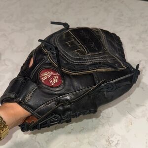Nokona Black & Brown Leather Softball Glove